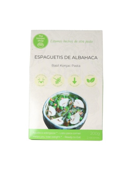 Espaguetis de albahaca de konjac 200 g The Konjac Shop