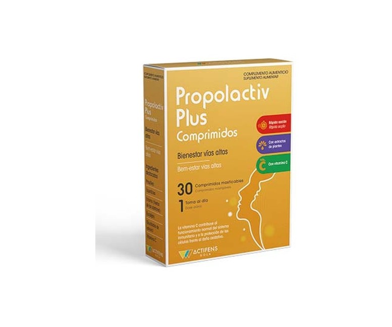 Propolactiv Plus 30 comprimidos masticables de 1000 mg Herbora