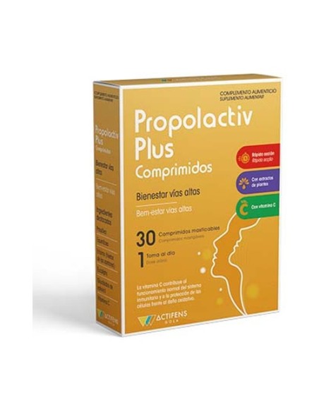 Propolactiv Plus 30 comprimidos masticables de 1000 mg Herbora