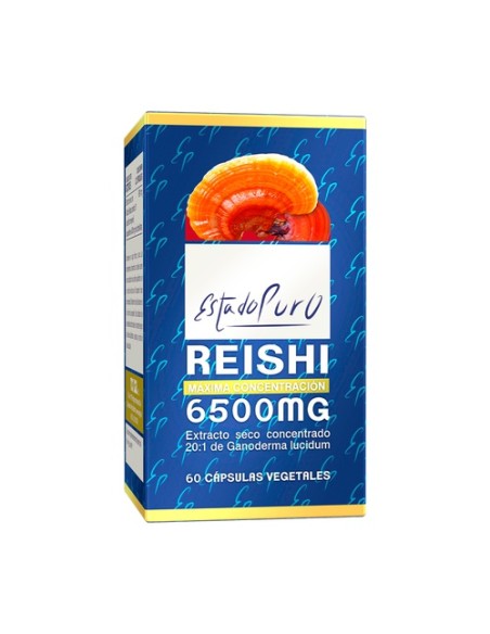 Reishi 6500 mg 60 cápsulas vegetales de 470mg Estado Puro