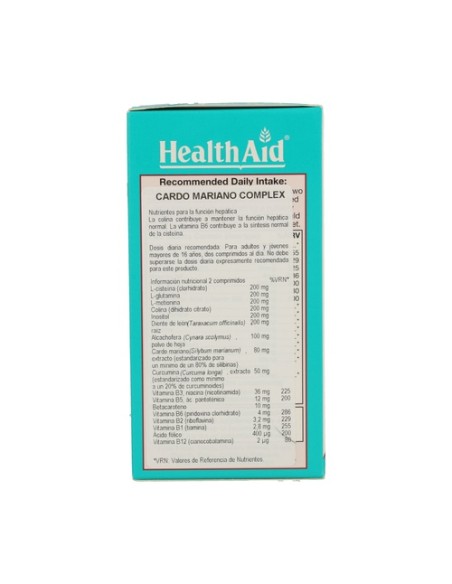 Cardo Mariano Complex 60 comprimidos Health Aid