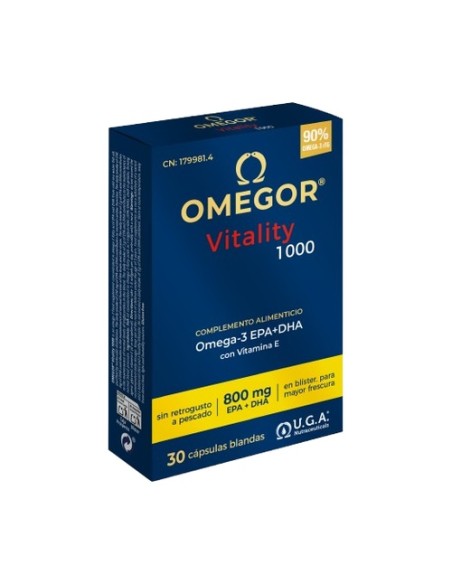 Omegor vitality 1000 omega3 30 cápsulas Uga Nutraceuticals