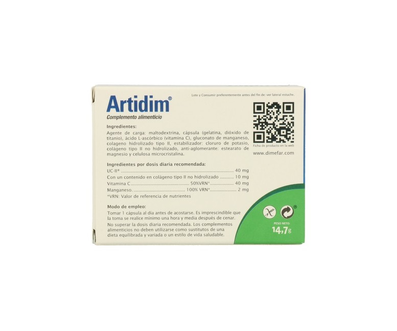 Artidim Uc-Ii 30 cápsulas Dimefar