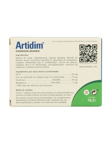 Artidim Uc-Ii 30 cápsulas Dimefar