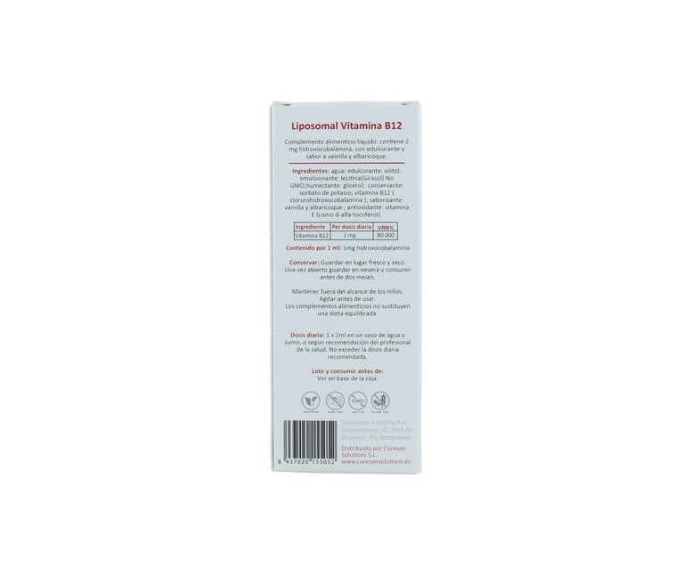 Liposomal B12 60 ml Curesupport