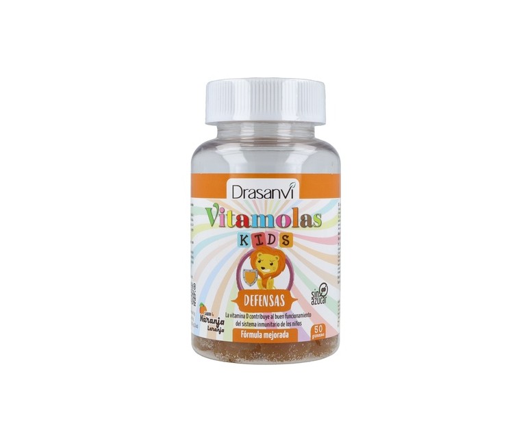 Vitamolas Defensas Niños 3 años 60 gominolas (Naranja) Drasanvi