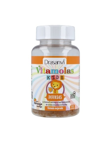 Vitamolas Defensas Niños 3 años 60 gominolas (Naranja) Drasanvi