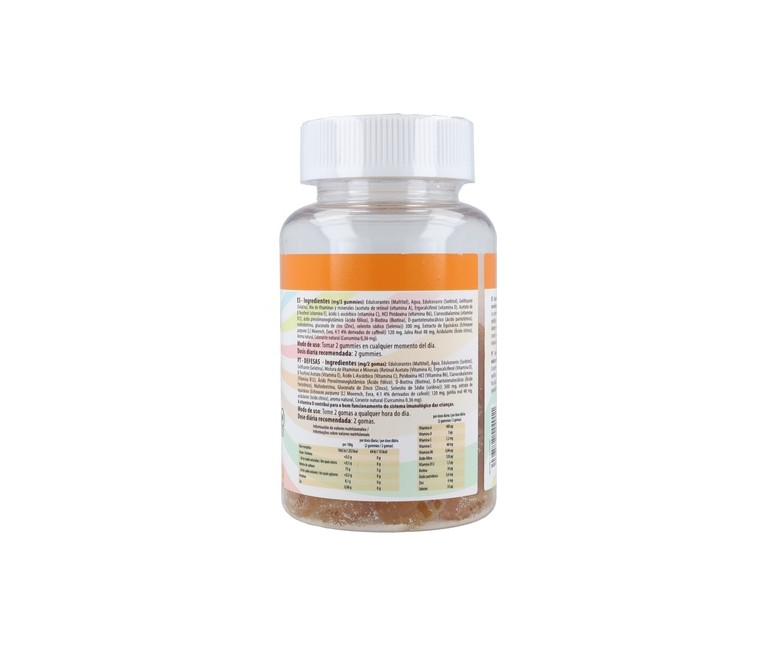 Vitamolas Defensas Niños 3 años 60 gominolas (Naranja) Drasanvi