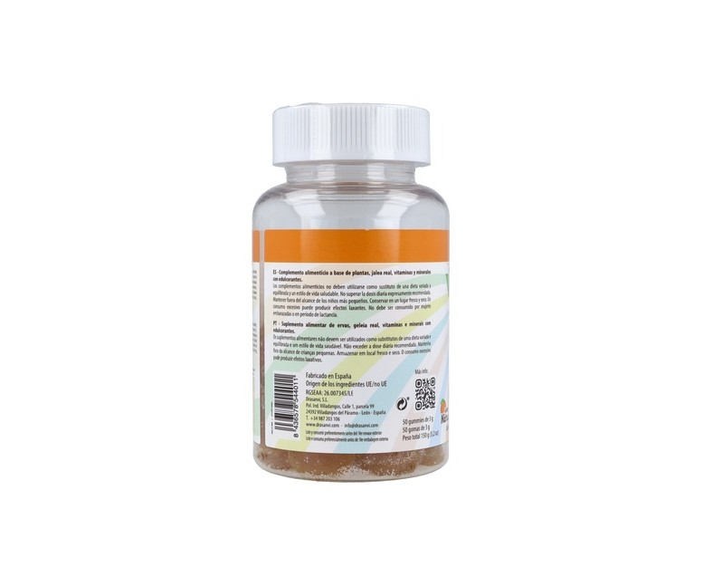 Vitamolas Defensas Niños 3 años 60 gominolas (Naranja) Drasanvi