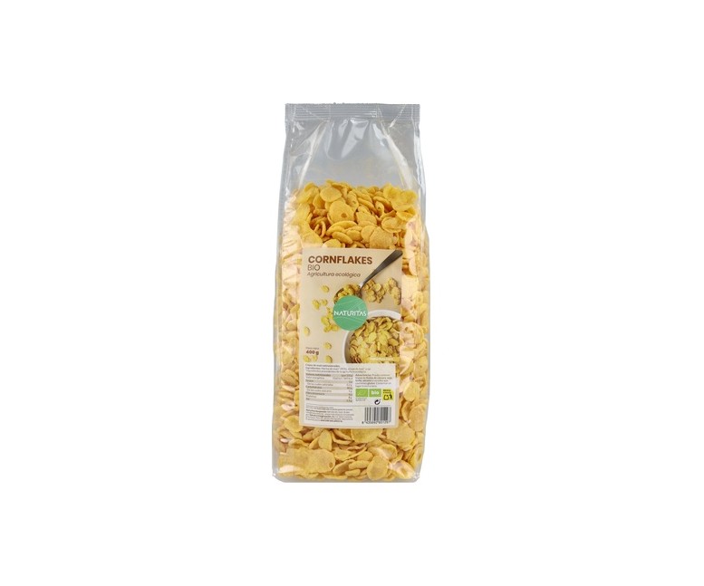Copos de maíz tostado crujientes - Cornflakes Bio 400 g Naturitas Essentials