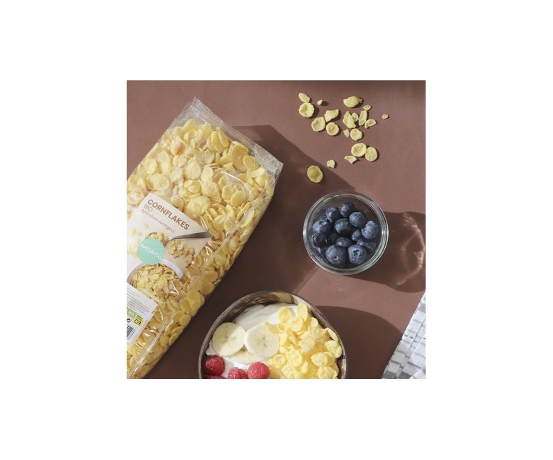 Copos de maíz tostado crujientes - Cornflakes Bio 400 g Naturitas Essentials