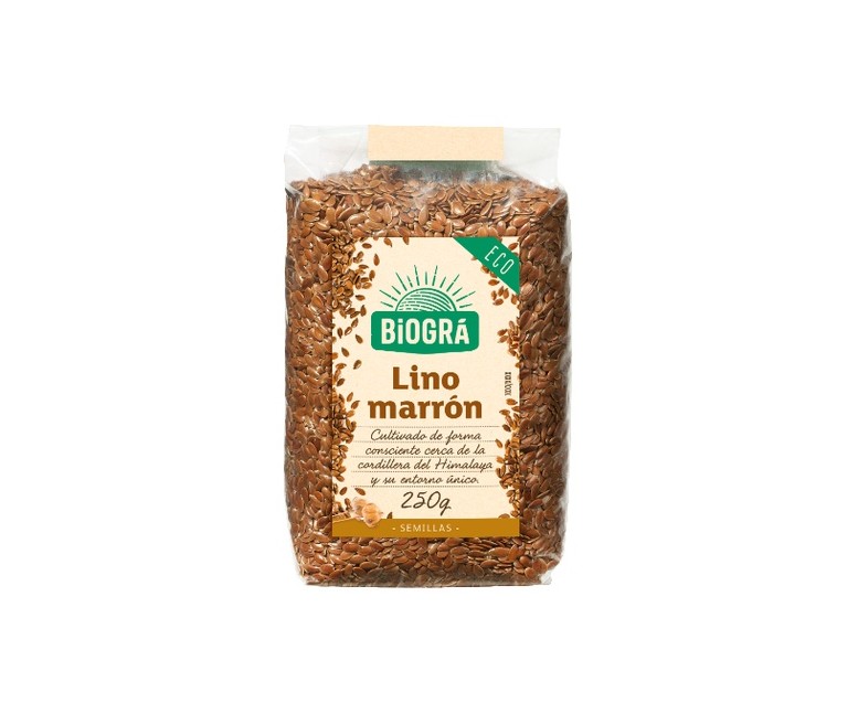 Lino Marrón Bio 250 g Biográ