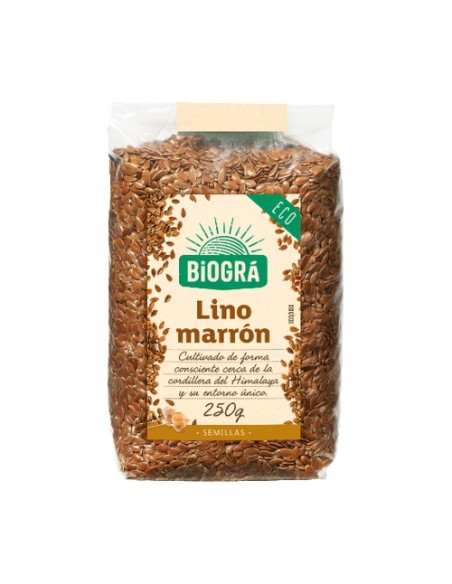 Lino Marrón Bio 250 g Biográ