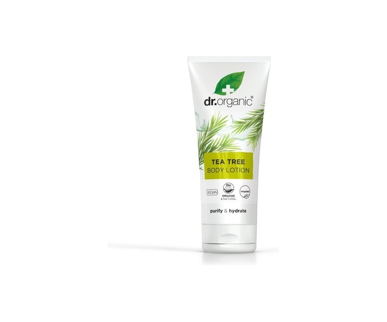 Loción para piel de Árbol de té Orgánico 200 ml de gel Dr. Organic