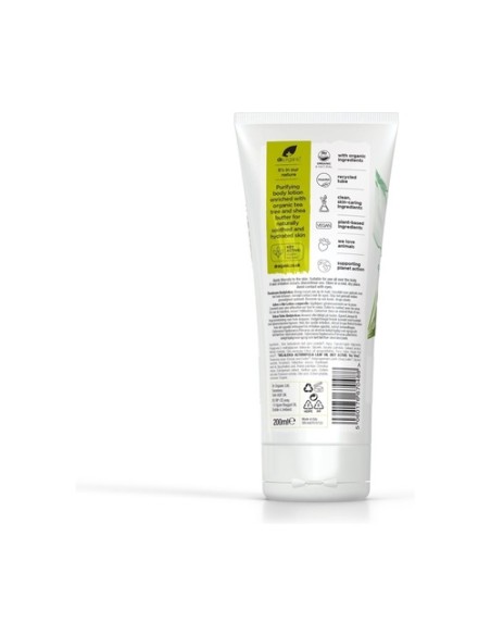 Loción para piel de Árbol de té Orgánico 200 ml de gel Dr. Organic