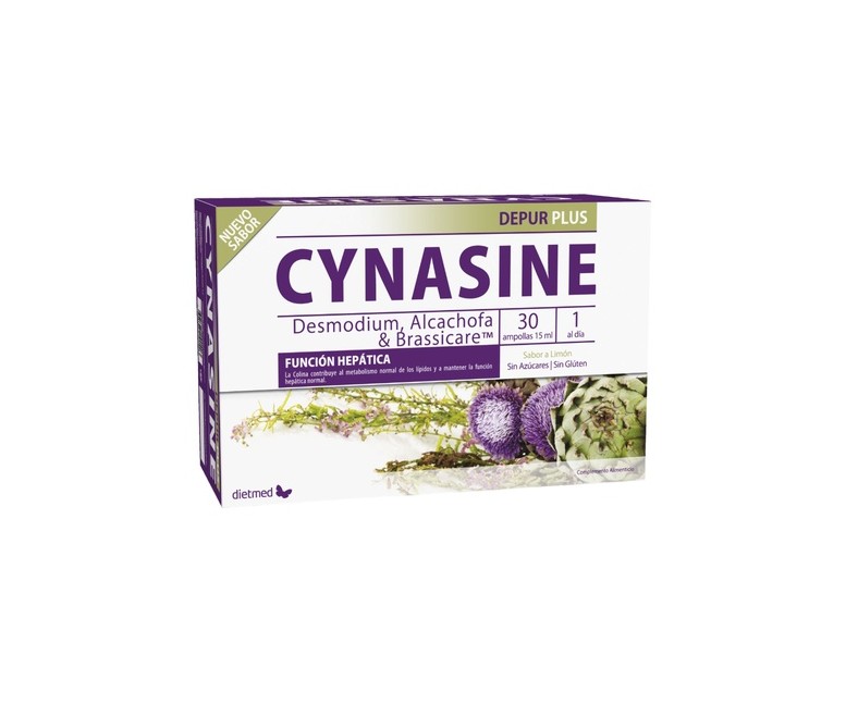 Cynasine depur plus función hepática 30 ampollas de 15ml Dietmed