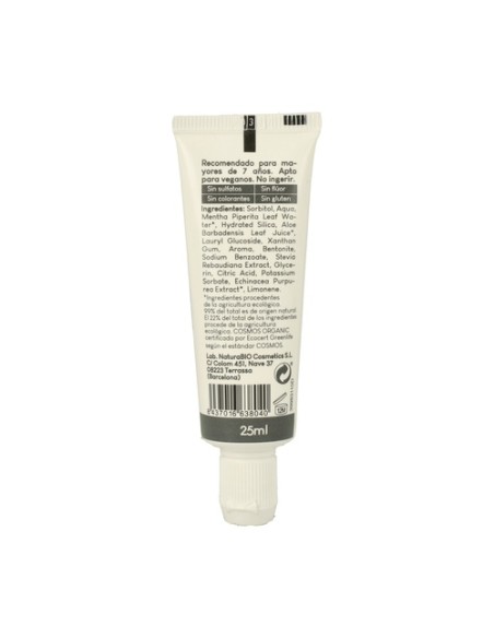 Dentífrico extra fresco Equinácea & Menta 25 ml NaturaBIO Cosmetics