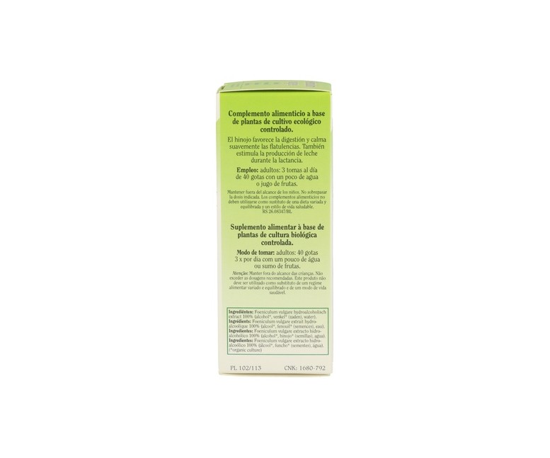 Foeniculum Vulgare (Hinojo) 50 mg Biover