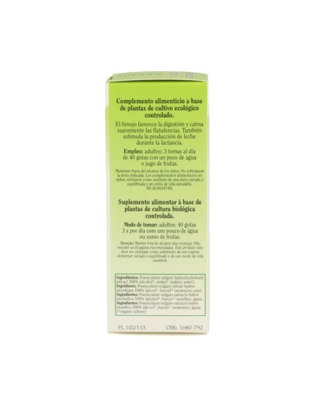 Foeniculum Vulgare (Hinojo) 50 mg Biover