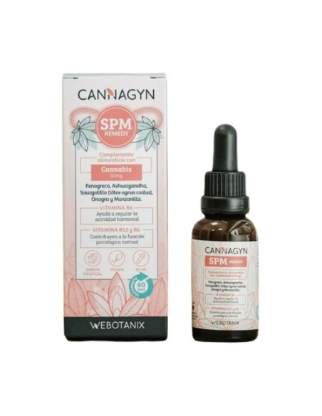 Cannagyn SPM síndrome premenstrual remedy 30 ml de aceite WeBotanix