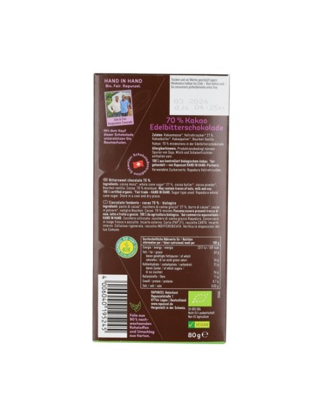 Tableta choco extra negro 80 g Rapunzel