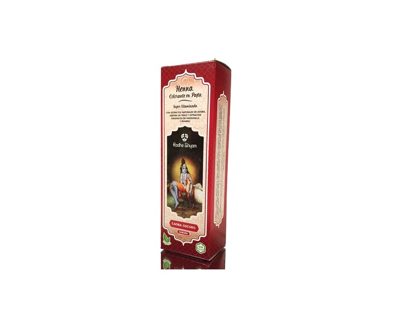Henna Caoba Oscuro Pasta 200 ml Radhe Shyam