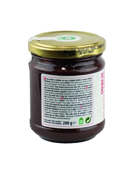 Crema de avellanas y cacao contenido reducido de azúcares 200 g de crema NaturGreen