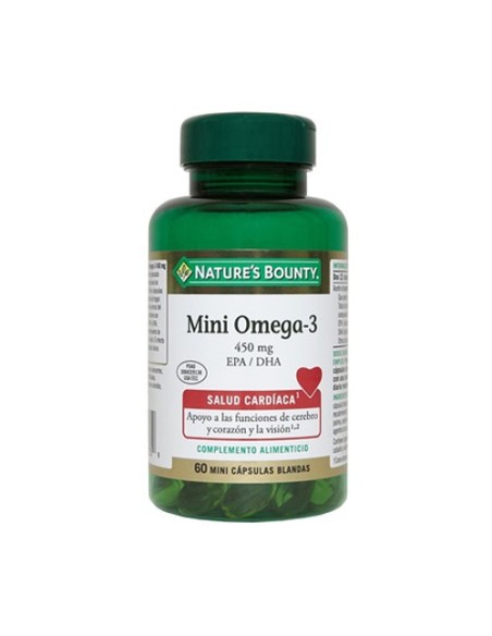Mini Omega-3 450 mg 60 cápsulas Nature's Bounty
