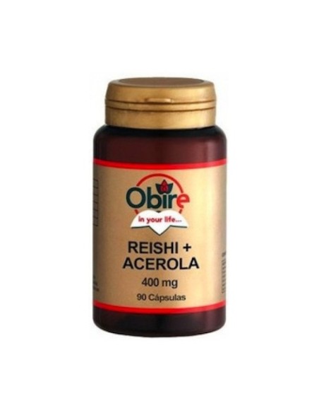 Reishi (micelio) y Acerola 90 cápsulas de 400mg Obire