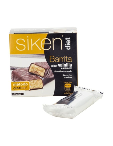 Barrita de Vainilla 5 barritas de 36g SIKEN