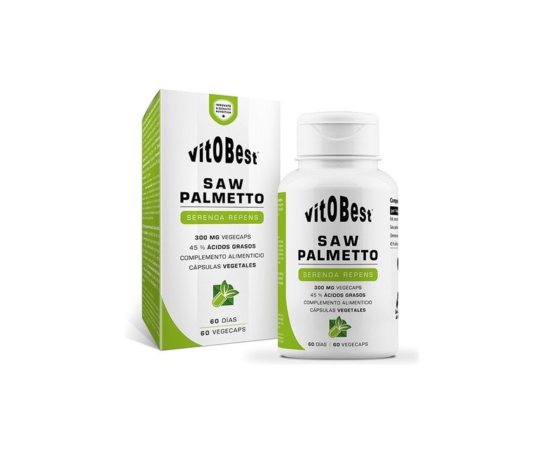 Saw Palmeto extracto de serenoa repens 60 cápsulas vegetales VIT.O.BEST