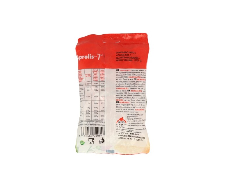 Caramelos Aprolis Tos 100 g Intersa