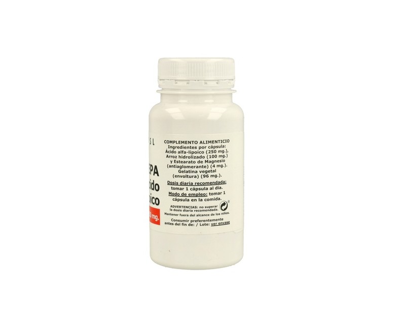 Ácido Alfa-lipoico 90 cápsulas de 450mg Fepa