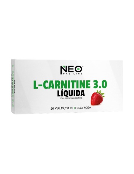 L-Carnitine 3.0 fresa ácida 20 x 10 ml Neo