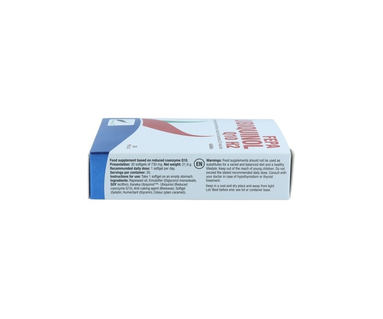 Ubiquinol 30 perlas de 50mg Fepa