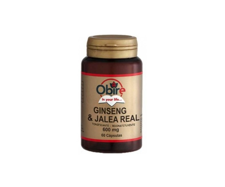 Ginseng y Jalea Real 60 cápsulas de 600mg Obire