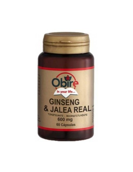 Ginseng y Jalea Real 60 cápsulas de 600mg Obire