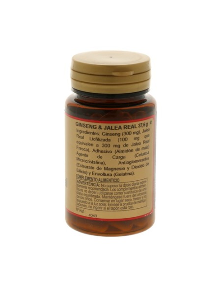 Ginseng y Jalea Real 60 cápsulas de 600mg Obire
