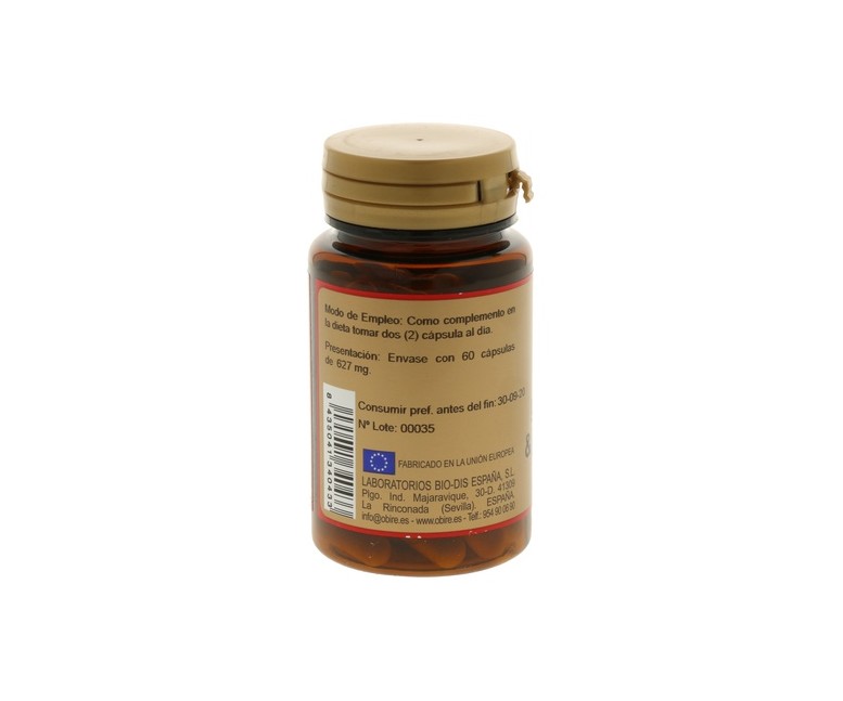 Ginseng y Jalea Real 60 cápsulas de 600mg Obire