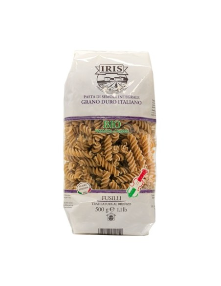 Fusilli de trigo inegral 500 g Iris