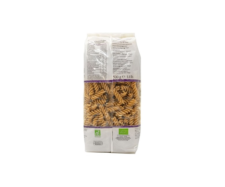 Fusilli de trigo inegral 500 g Iris