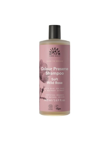 Champú protector del color Soft Wild Rose 500 ml Urtekram