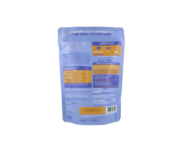 Xilitol Bio 250 g de polvo Iswari
