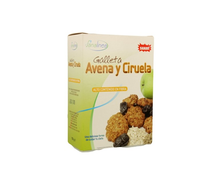 Galletas Avena y Ciruela 150 g Sanavi