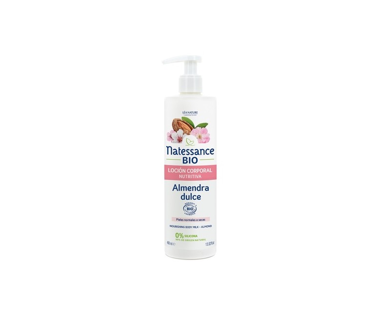 Loción corporal nutritiva de almendra 400 ml (Almendra) Natessance