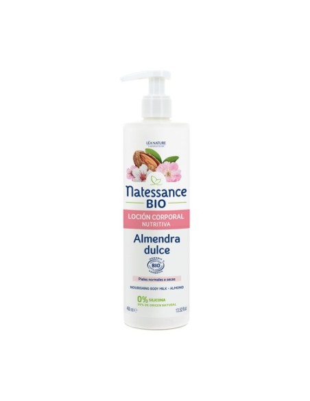 Loción corporal nutritiva de almendra 400 ml (Almendra) Natessance