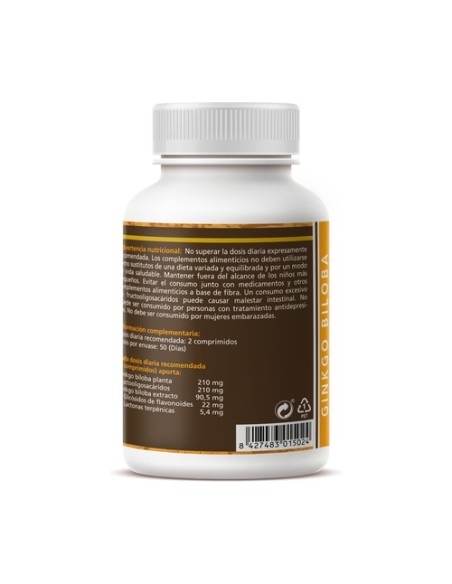 Ginkgo Biloba 100 comprimidos Sotya