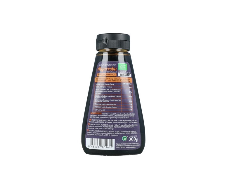 Sirope de algarroba Bio 300 g Sol Natural