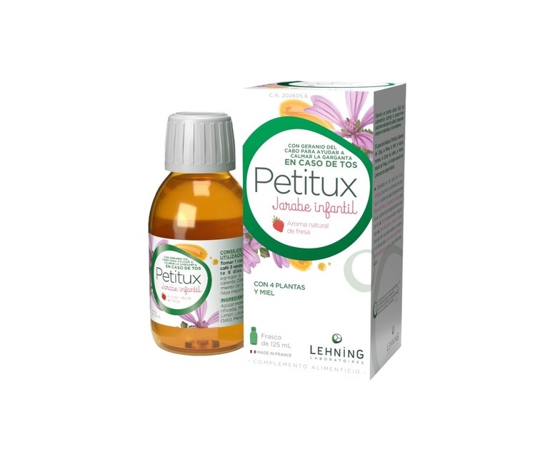 Petitux jarabe infantil 125 ml (Fresa) Lehning