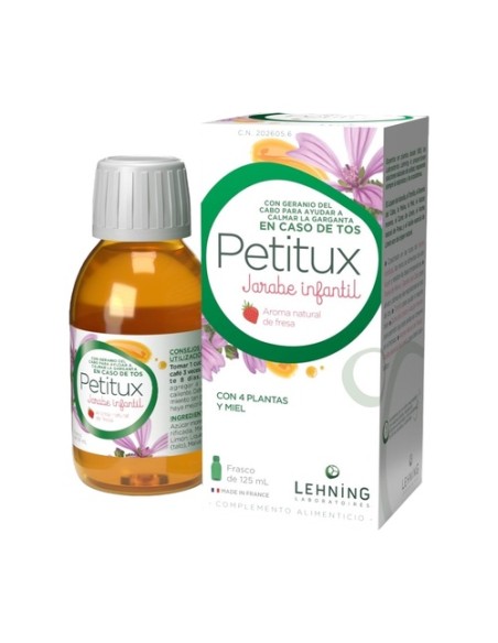 Petitux jarabe infantil 125 ml (Fresa) Lehning